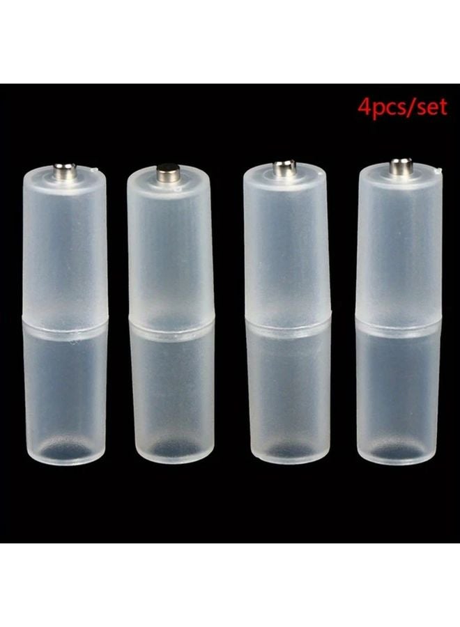 4 Pieces AAA To AA Battery Adapter Converters With Storage Box Portable For Electronics - Image 5