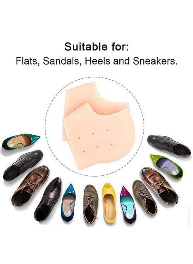 VARiSTY VARiSTY Silicone Gel Heel Pad Socks For Pain Relief Gel Heel Socks For Dry Hard Cracked Heel Repair Pad, Swelling & Pain Relief, Cushion Support, Foot Care, Ankle Protection (Half Heel) - Multicolor - Image 2