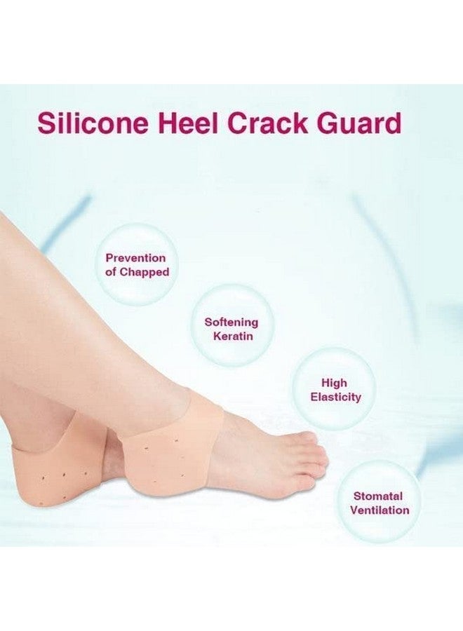 VARiSTY VARiSTY Silicone Gel Heel Pad Socks For Pain Relief Gel Heel Socks For Dry Hard Cracked Heel Repair Pad, Swelling & Pain Relief, Cushion Support, Foot Care, Ankle Protection (Half Heel) - Multicolor - Image 3