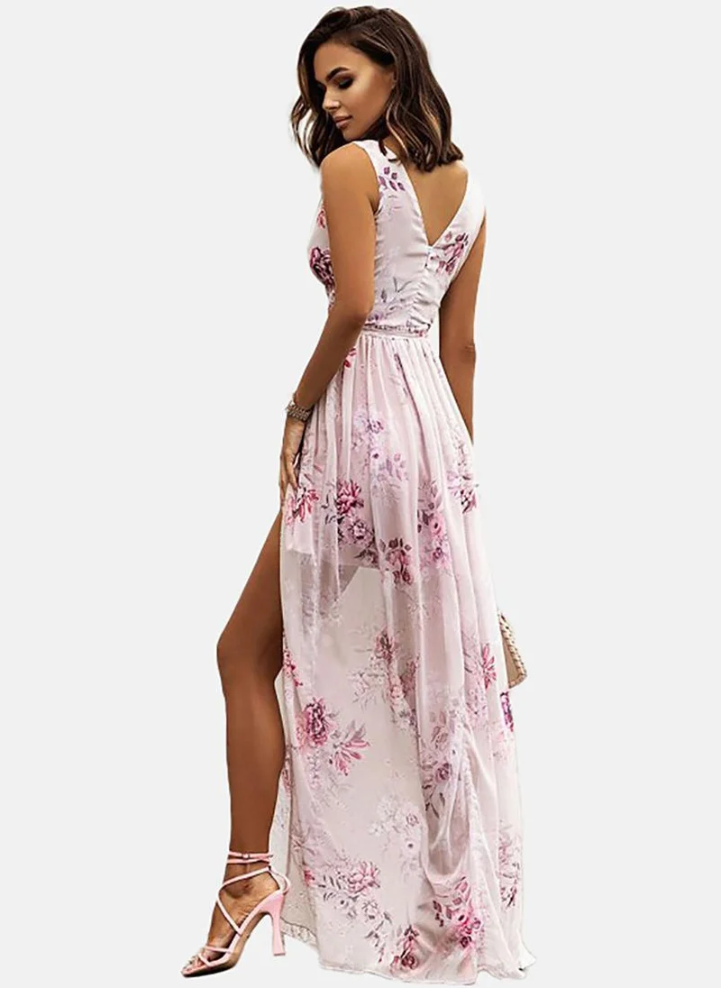 YUNIQEE Floral Print Maxi Dress