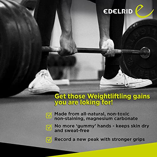 Edelrid Premium Chalk Block for Gym & Bodybuilding Exercises, Rock Climbing,Weightlifting,Art & Craft I Long Lasting Magnesium Carbonate Powder for Better Grip & Overall Performance, 4 x 65 Grams - Image 4