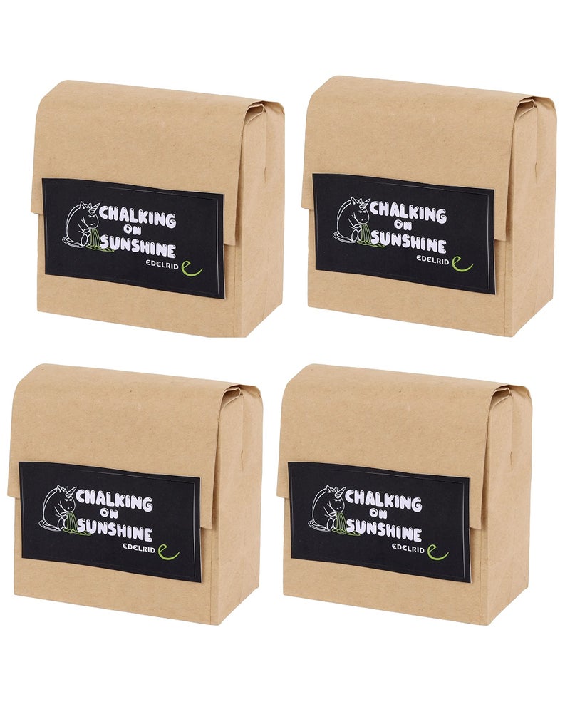 Edelrid Premium Chalk Block for Gym & Bodybuilding Exercises, Rock Climbing,Weightlifting,Art & Craft I Long Lasting Magnesium Carbonate Powder for Better Grip & Overall Performance, 4 x 65 Grams - Image 2
