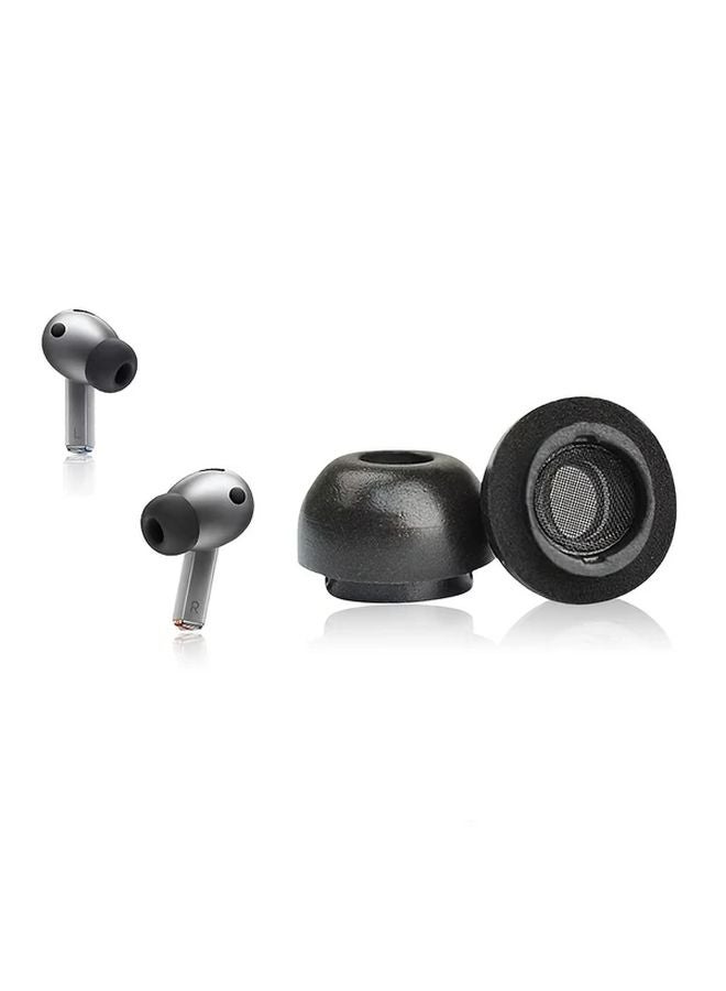 Black Memory Foam Ear Tips Noise Cancelling Comfortable Fit Wireless In Ear - Image 3