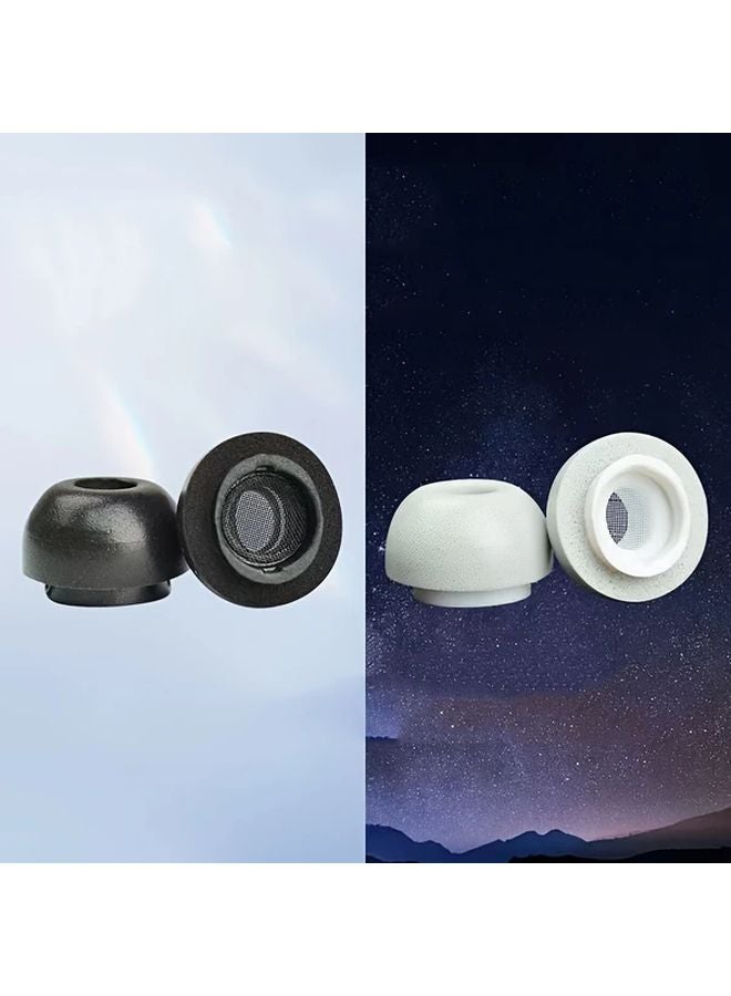 Black Memory Foam Ear Tips Noise Cancelling Comfortable Fit Wireless In Ear - Image 5