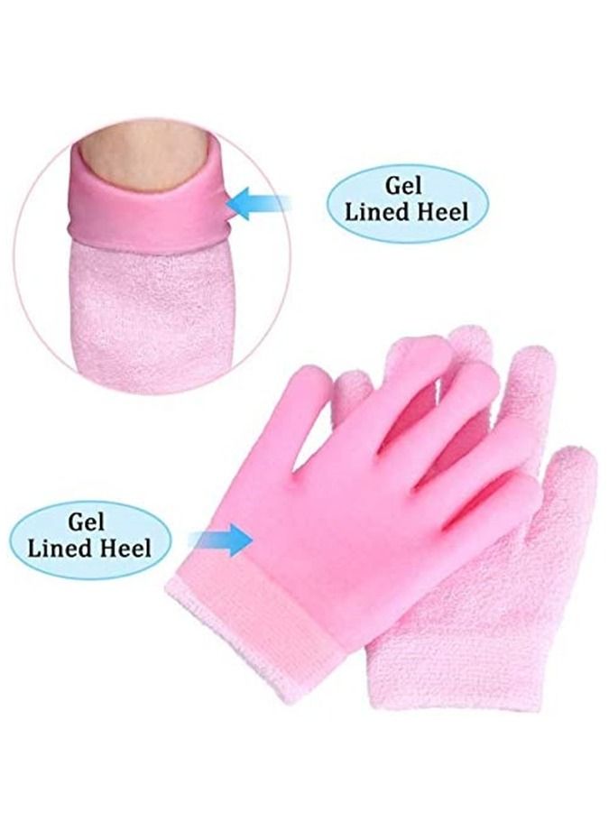 Gonice Moisturizing Gloves Socks Set Gel Spa for Moisturize Soften Repairing Dry Hands Feet Cracked Skin Care Silicone inside - Image 2