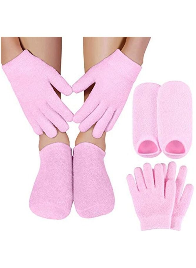 Gonice Moisturizing Gloves Socks Set Gel Spa for Moisturize Soften Repairing Dry Hands Feet Cracked Skin Care Silicone inside - Image 1