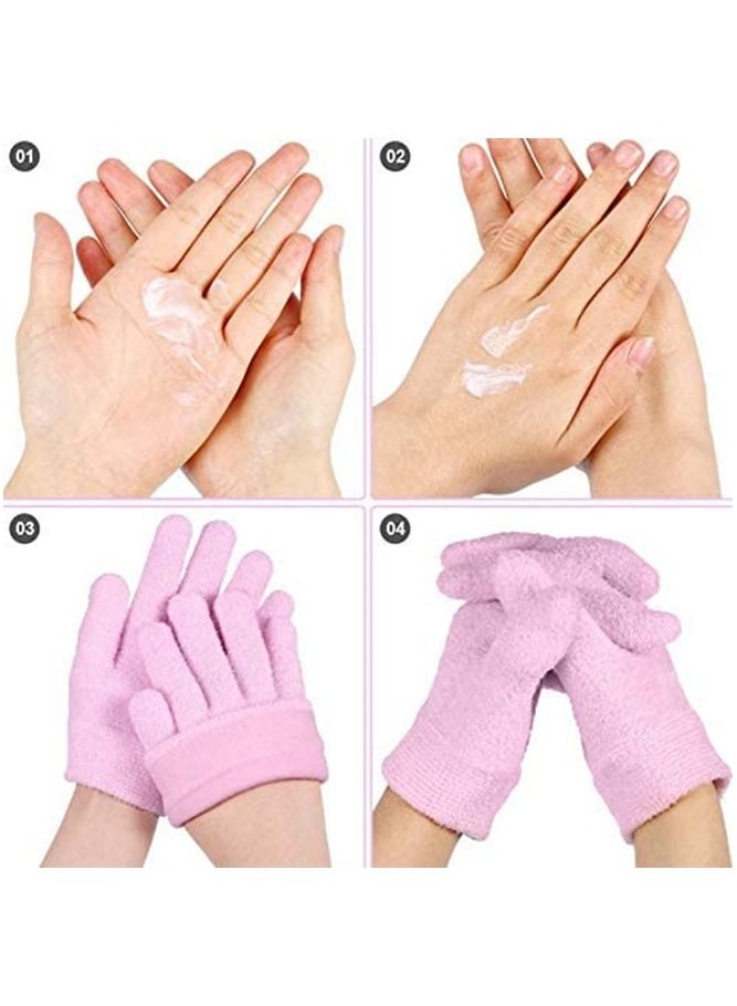 Gonice Moisturizing Gloves Socks Set Gel Spa for Moisturize Soften Repairing Dry Hands Feet Cracked Skin Care Silicone inside - Image 3