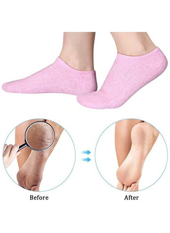 Gonice Moisturizing Gloves Socks Set Gel Spa for Moisturize Soften Repairing Dry Hands Feet Cracked Skin Care Silicone inside - Image 5