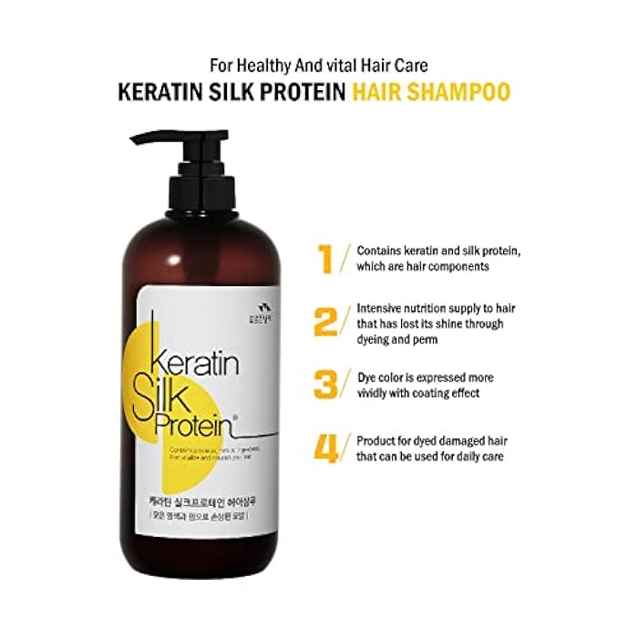 COSMOCOS KERATIN SILK PROTEIN HAIR SHAMPOO 700 ml / 23.6 fl oz - Image 2
