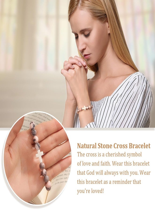 Paderast Christian Mothers-Day Gifts for Women, First Communion Confirmation Graduation Gifts Religious Cross Bracelet for Mom/Daughter/Friend/Sister/Grandma/Granddaughter/Godmother/Her, Inspirational Birthday - Image 3
