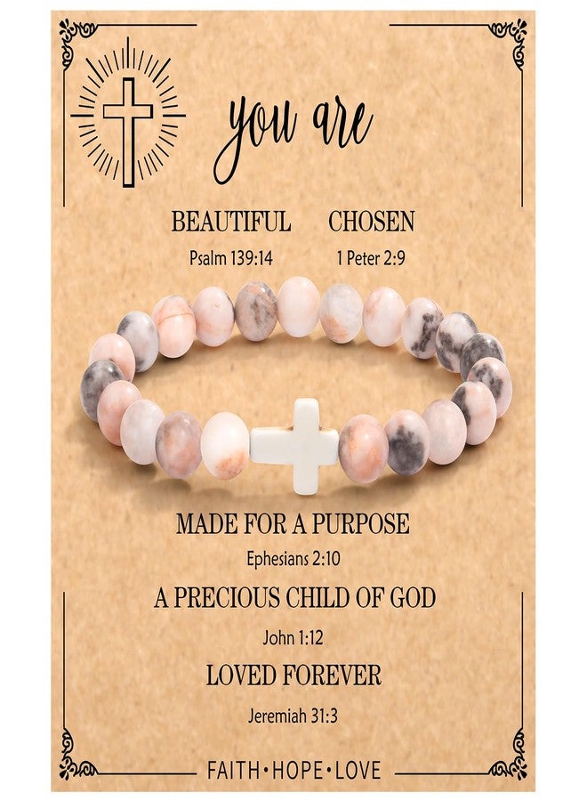 Paderast Christian Mothers-Day Gifts for Women, First Communion Confirmation Graduation Gifts Religious Cross Bracelet for Mom/Daughter/Friend/Sister/Grandma/Granddaughter/Godmother/Her, Inspirational Birthday - Image 1
