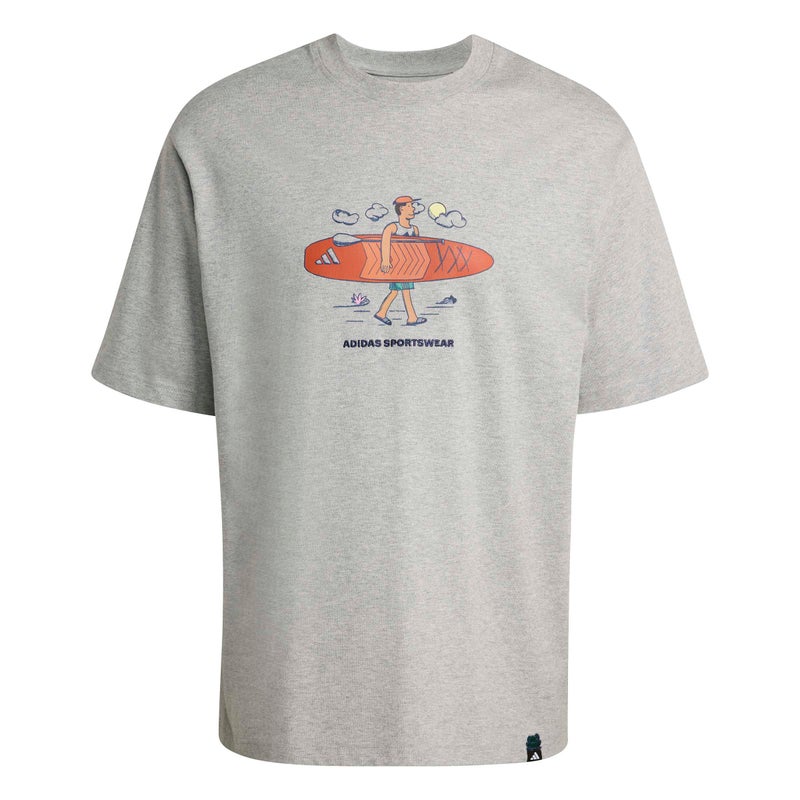 adidas Doodle Stand-Up Paddle Graphic T-Shirt - Image 2