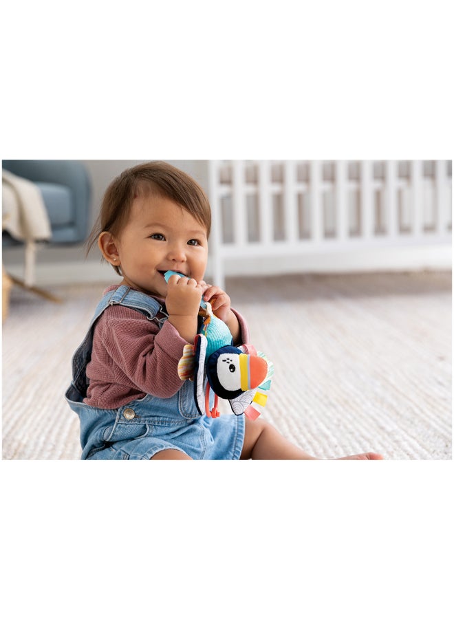 Infantino Cuddly Puffin Baby Teether Toy BPA-Free Silicone Textured Teething Toy 0M+ - Image 3