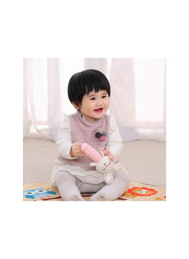 Generic - Baby Rattles Cartoon Stuffed Animal Soft Plush Hand Rattles for Infants Developmental Hand Rattle Toys for 0 3 6 9 12 Months Newborn Gift - Elephant, Dog, Rabbit, Deer - Image 1