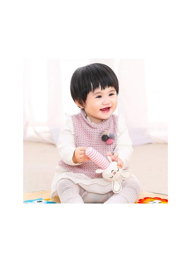 Generic - Baby Rattles Cartoon Stuffed Animal Soft Plush Hand Rattles for Infants Developmental Hand Rattle Toys for 0 3 6 9 12 Months Newborn Gift - Elephant, Dog, Rabbit, Deer - Image 1