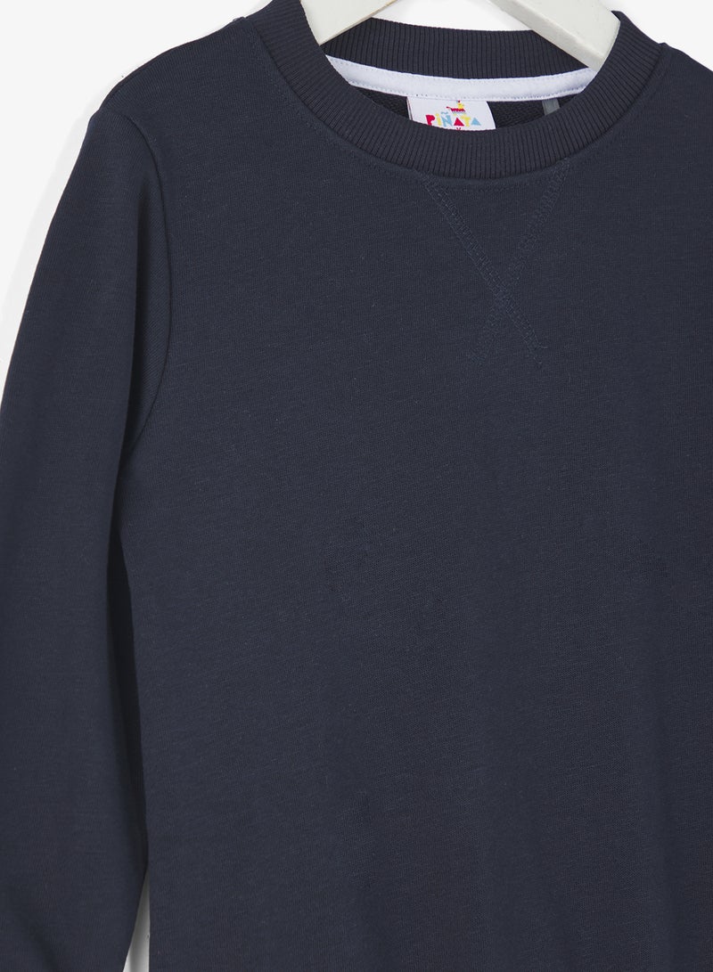 بنياتا سويت شيرت بياقة دائرية - Image 3