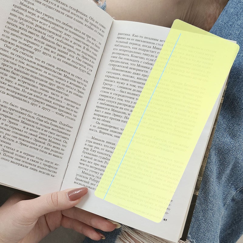 16Pcs Colored Clear Overlays Bookmark Students Highlight Strip Student Colorful Reading Overlays - Image 5