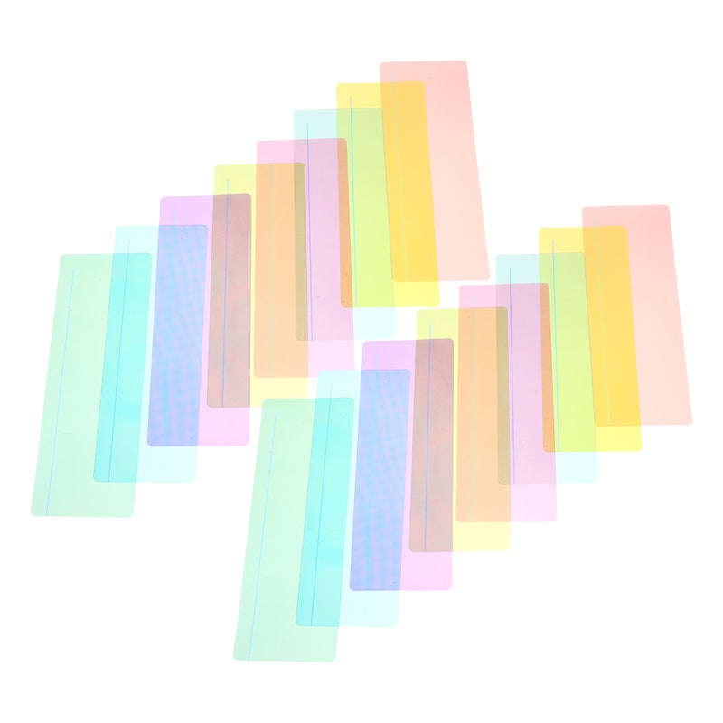 16Pcs Colored Clear Overlays Bookmark Students Highlight Strip Student Colorful Reading Overlays - Image 2