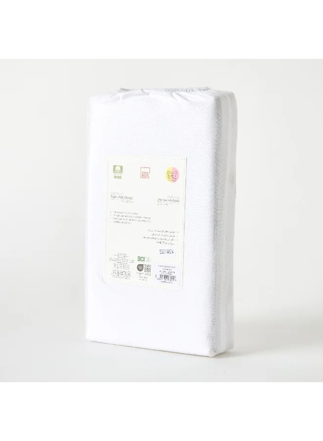 Home Box Essential Cotton Twin Flat Sheet 260 x 170 cm