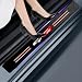 JULOPO 4PCS car Door sill Protector Stickers Carbon Fiber Texture Leather car Door sill Cover Compatible Picanto Proceed Rio K5 Sportage Stinger Soul GT Line Accessories Style 2 - Image 2