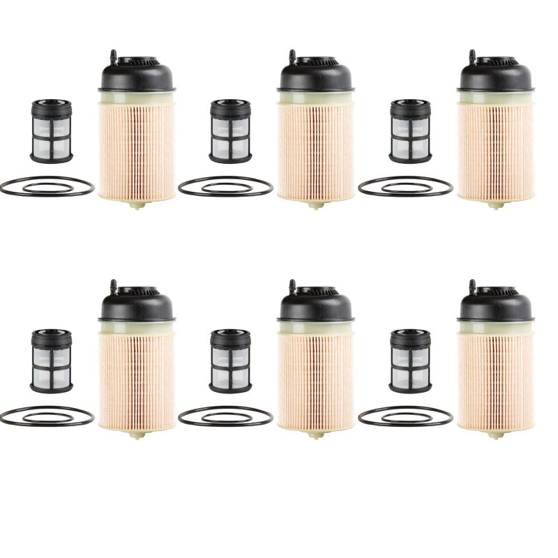 GETOPAUTO PF9908 Fuel Filter Element Replacement for Detroit Diesel Engines DD13 DD15 DD16 Freightliner Western Star 10 Micron Replaces A4720900651 FK13834 WF10103 set of 6
