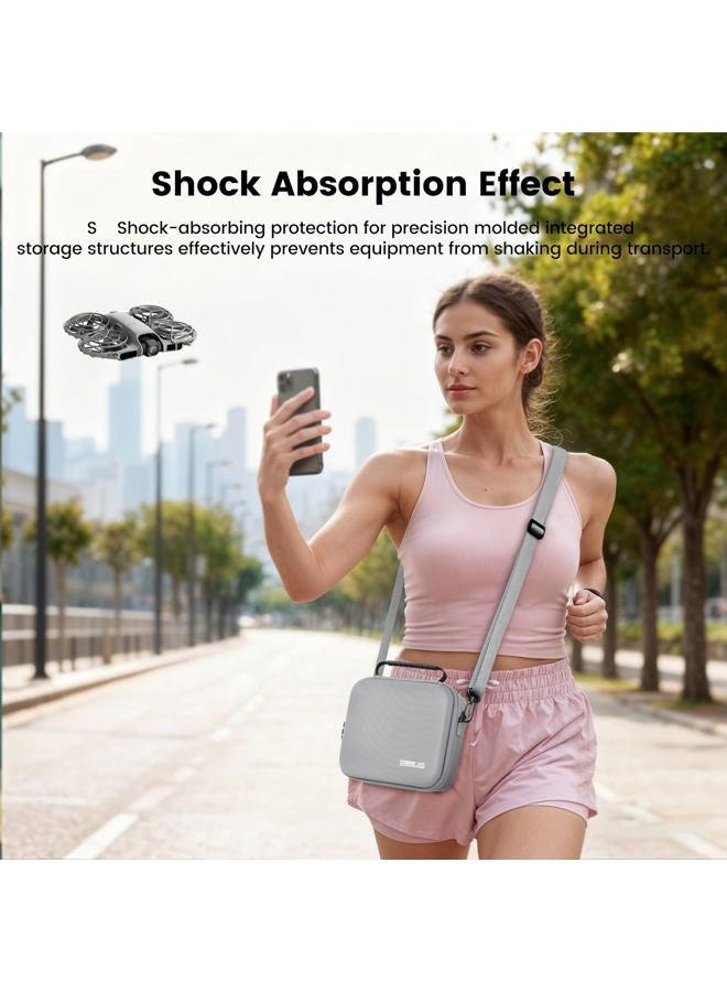 STARTRC حقيبة Neo 2، حقيبة كتف/يد محمولة من PU لدرون DJI Neo 2 وملحقات البطاريات - Image 4