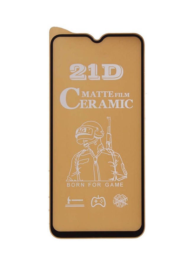 NIBEMINENT 21D Ceramic Matte Screen Protector For Vivo Y19 Black-Clear