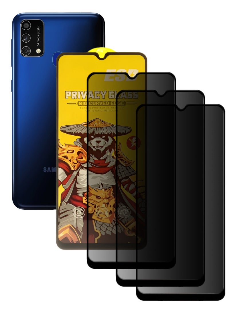 ESD 3 Pieces Tempered Dustproof Privacy Glass Screen Protector Compatible For Samsung Galaxy M21s - Image 1
