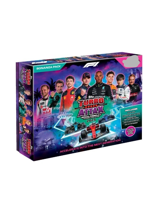 توبس لعبة بطاقات التداول والتحصيل  Kid F1 Turbo Attax (حزمة Bonanza) - Image 1