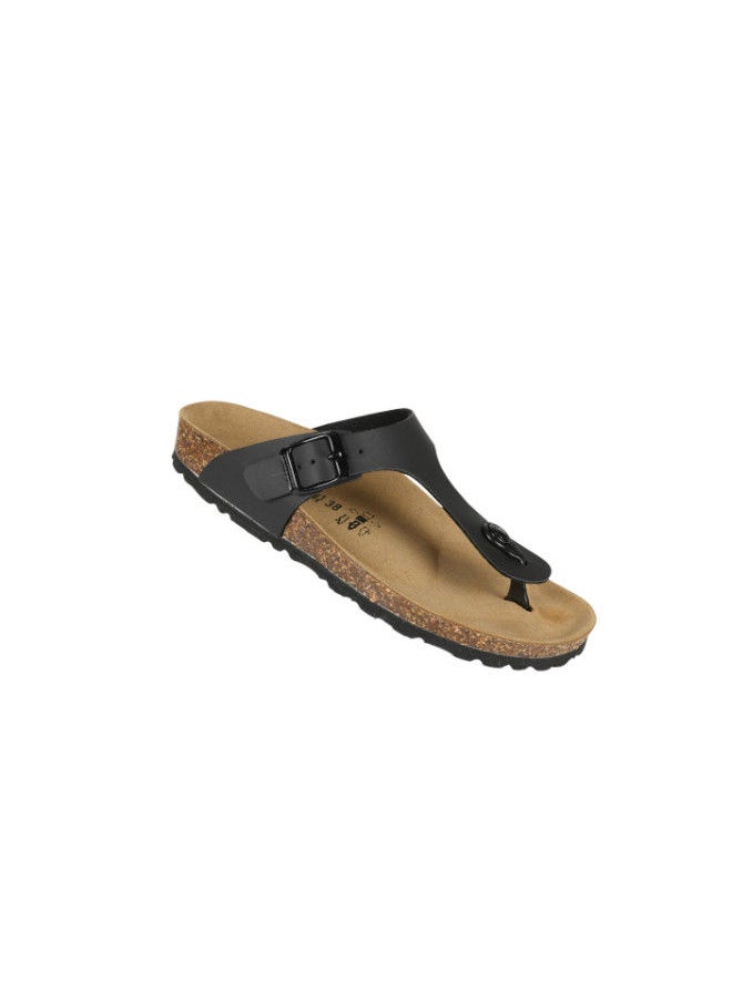 BiOCHIC - Biochic Ladies Slim Thong Sandals 012-457 1830PR-Black - Image 1