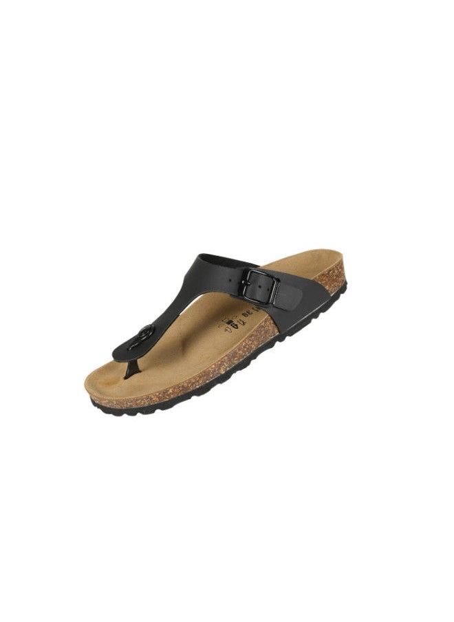 BiOCHIC - Biochic Ladies Slim Thong Sandals 012-457 1830PR-Black - Image 1