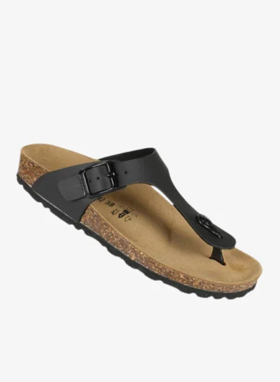 BiOCHIC Biochic Ladies Slim Thong Sandals 012-457 1830PR-Black