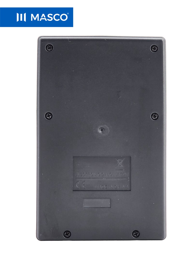 ماسكو آلة حاسبة مكتبية 12 رقمًا بشاشة كبيرة، تعمل بالطاقة الشمسية والبطارية، مع خاصية حساب الضريبة - Image 3