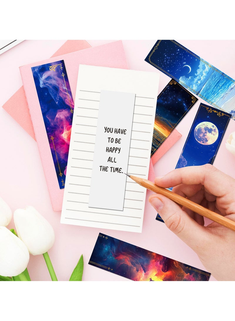 20Pcs Fantasy Starry Night Bookmarks,Paper Bookmarks for Book Lovers Men Women Teens,Unique Book Marks for Reading - Image 5