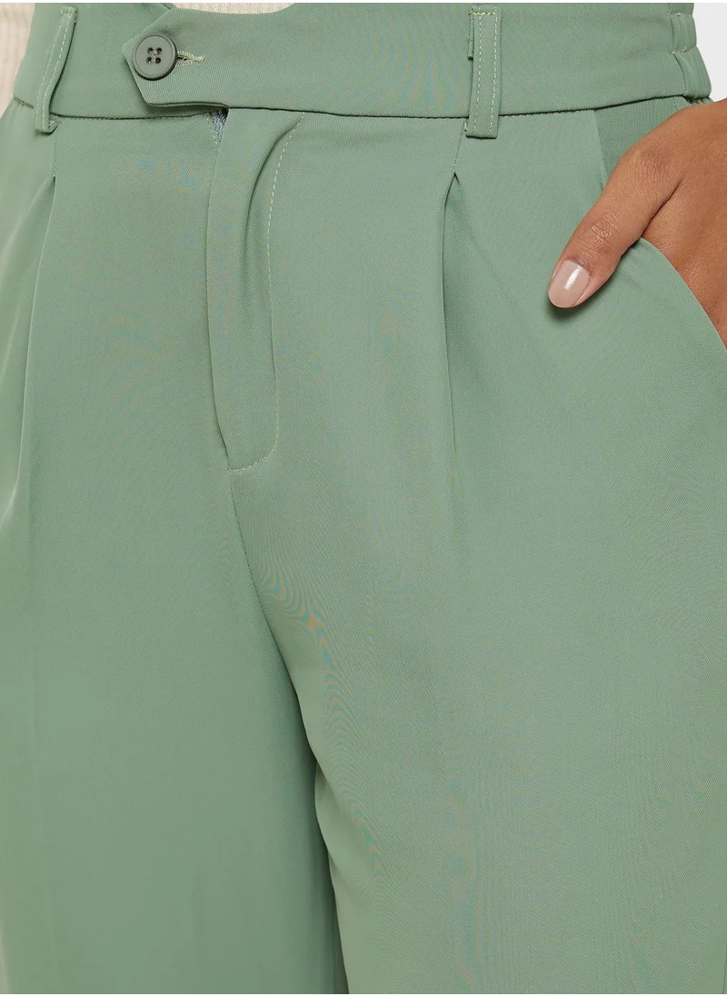 ELLA High Waist Cutout Belted Detail Pants