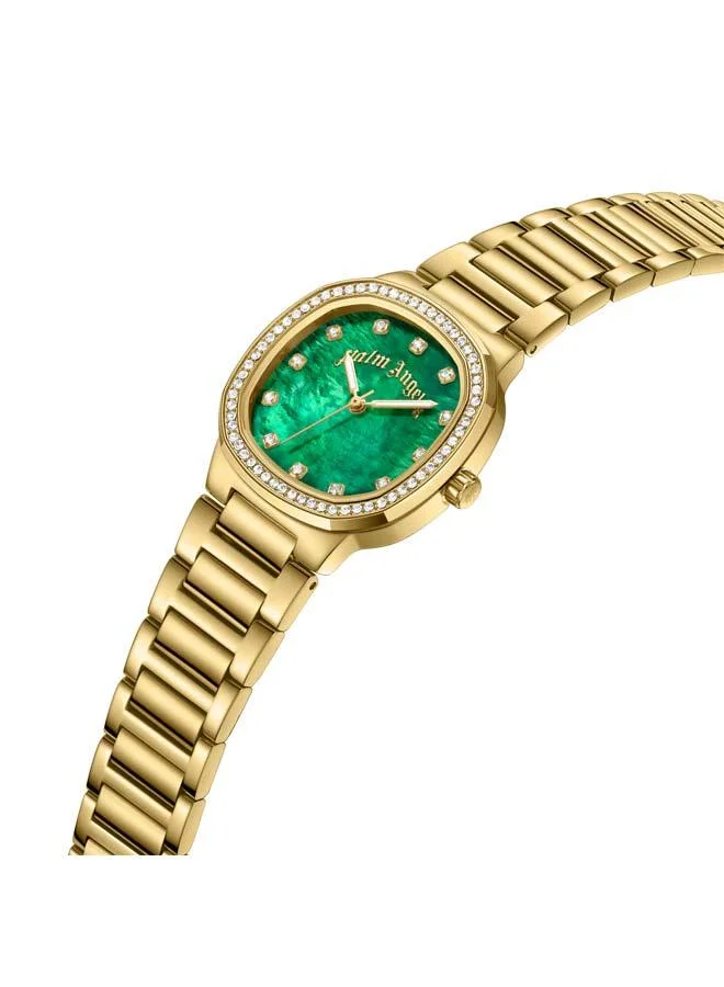 Palm Angels Nova Green Mother-of-pearl Dial Stainless Steel Bracelet Analog Watch for Women, 32mm