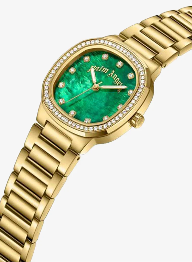Palm Angels Nova Green Mother-of-pearl Dial Stainless Steel Bracelet Analog Watch for Women, 32mm
