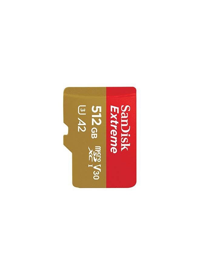 بطاقة Extreme microSDXC microSDXC UHS-I بسعة 512 جيجابايت