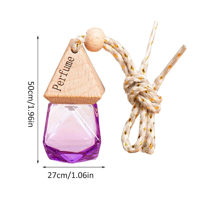 Empty Car Diffuser Bottles - Empty Car Aromatherapy Essential Oil Diffuser Bottle,Clear Glass Essential Diffuser Oil Triangular Cap Aromatherapy Fragrance Perfume Pendant - Image 4