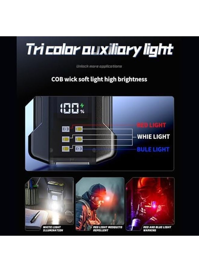 Multifunctional Portable LED Flashlight Keychain Work Light For Outdoor Camping - Image 4