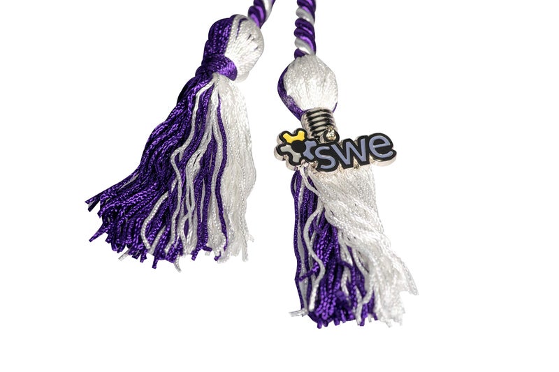 SWE Society of Women Engineers SWE Graduation Honor Cord with SWE Charm - Image 2