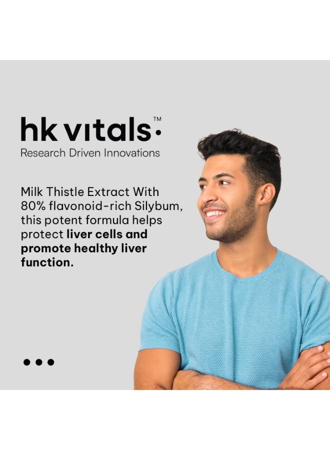 hk vitals Milk Thistle Extract (120 Capsules) | Liver Support Supplement | Silybum Marianum Liver Detox for Men and Women - Image 3