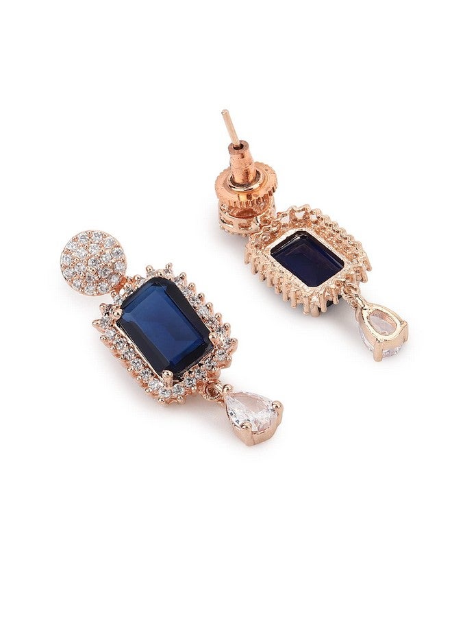 VOYLLA Blue stones rose gold necklace set - Image 3