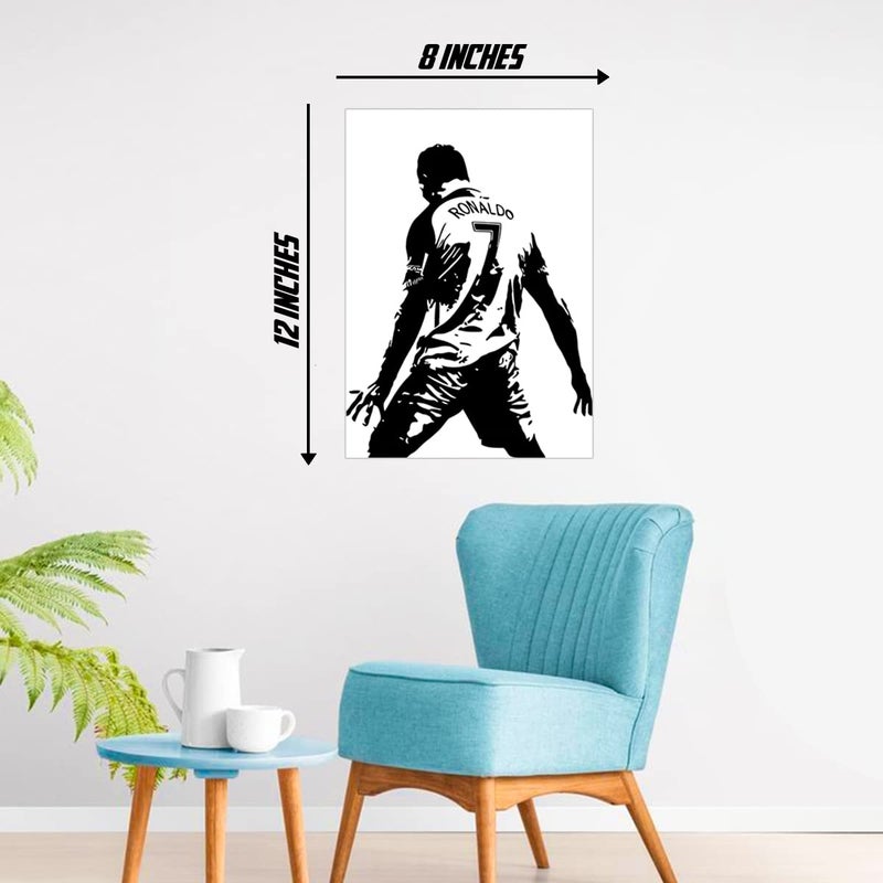 Ronaldo wall Sticker - Ronaldo Winning Signature wall poster - CR7 wall poster - 300GSM - Glossy - Strong adhesive Sticker Poster  - Image 3