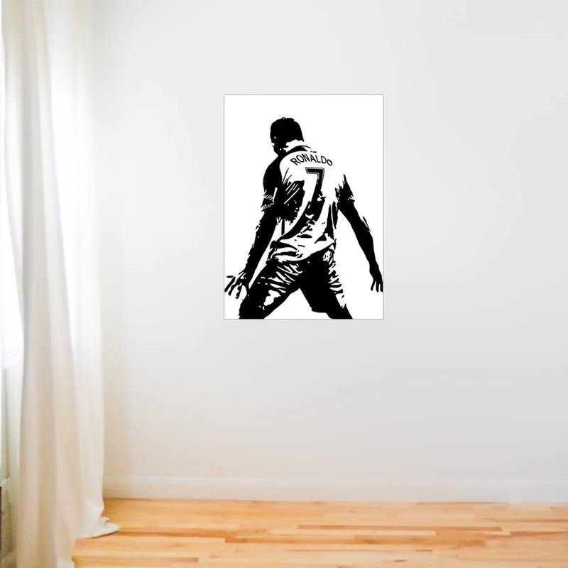 Ronaldo wall Sticker - Ronaldo Winning Signature wall poster - CR7 wall poster - 300GSM - Glossy - Strong adhesive Sticker Poster  - Image 4