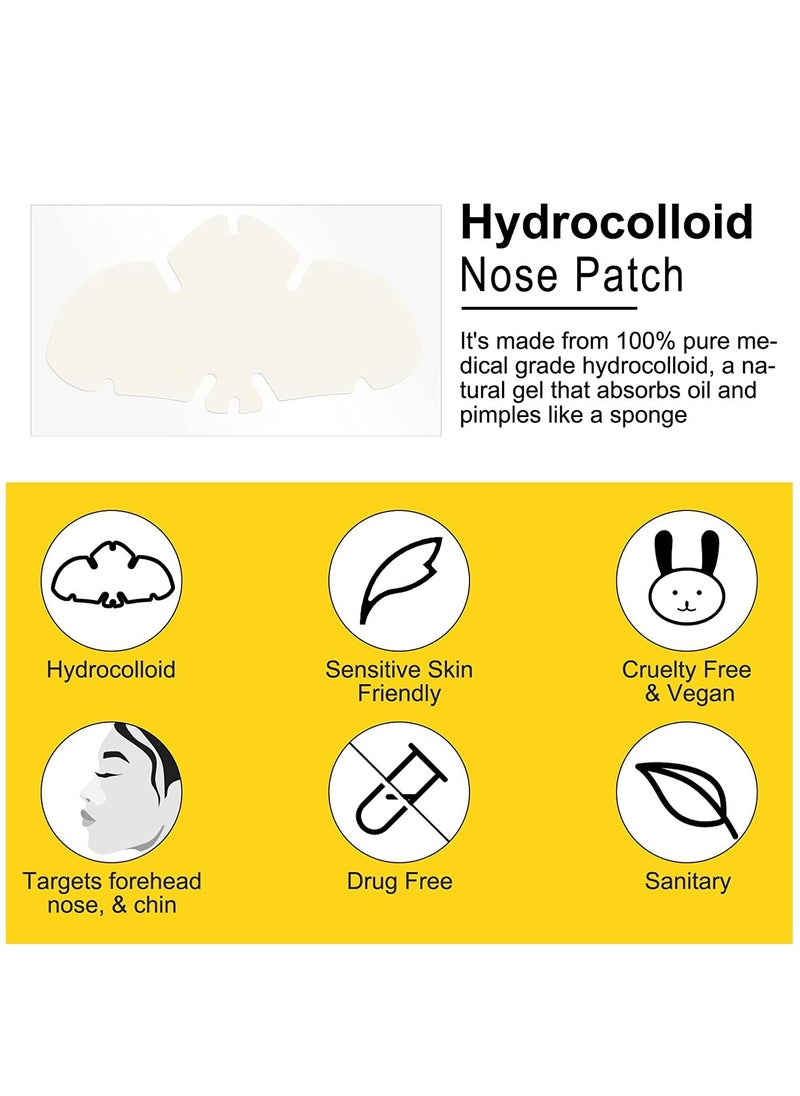 Elaimei - 12 Pcs Hydrocolloid Nose Patch - Cleansing Pore Strip for Nose Pores, Pimples, Zits and Oil - Overnight Pore Strips to Absorb Acne Nose Gunk - Image 1