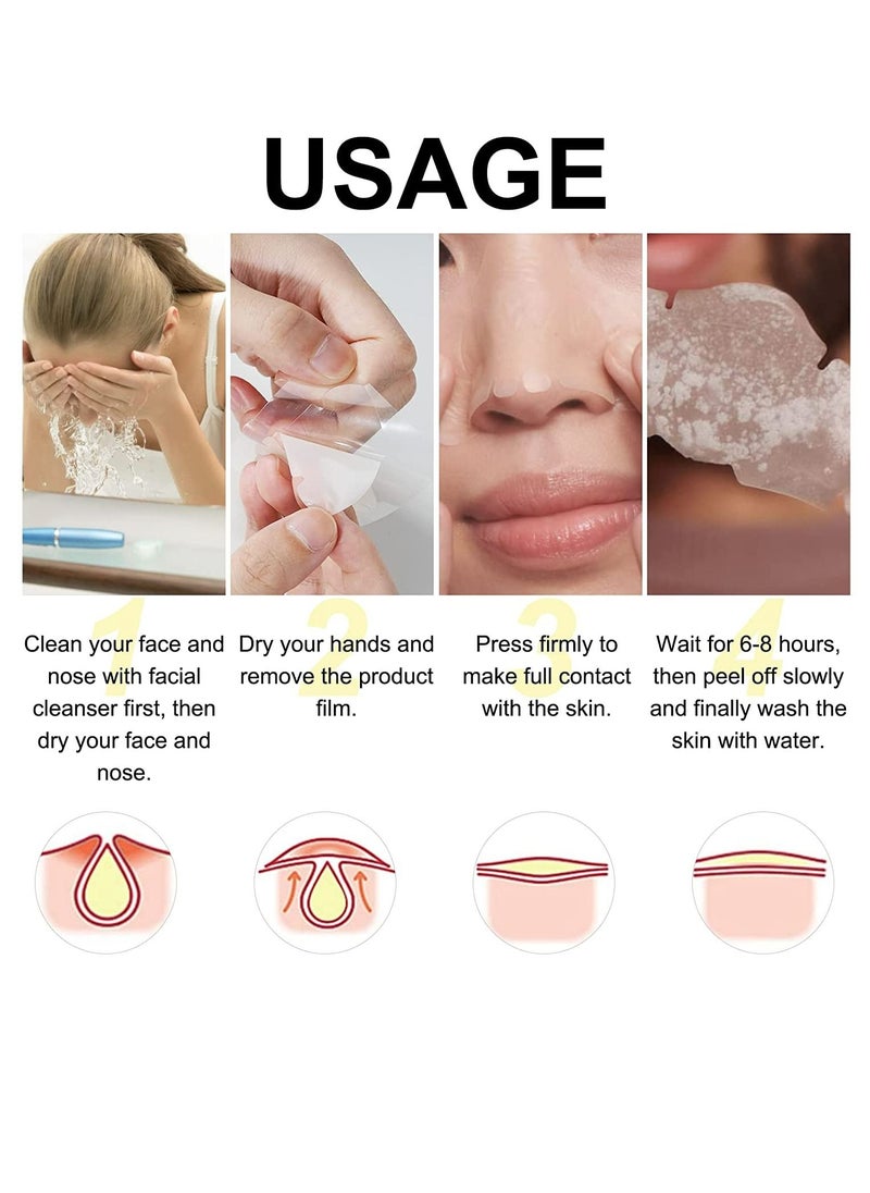 Elaimei - 12 Pcs Hydrocolloid Nose Patch - Cleansing Pore Strip for Nose Pores, Pimples, Zits and Oil - Overnight Pore Strips to Absorb Acne Nose Gunk - Image 1