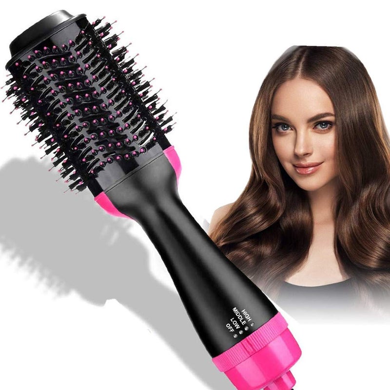 Semme TFW TIRTH FASHION WORLD Womens One Step Portable Salon Electric Blow Hair Curler Dryer and Styler Comb Oval Hot Air Brush Straightener Volumizer with Ionic Technology - Image 1