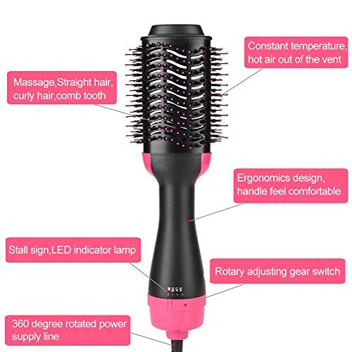 Semme TFW TIRTH FASHION WORLD Womens One Step Portable Salon Electric Blow Hair Curler Dryer and Styler Comb Oval Hot Air Brush Straightener Volumizer with Ionic Technology - Image 4