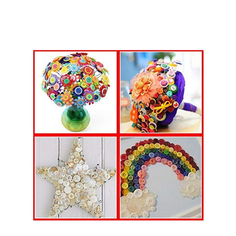 SOLARAE Brown Button Assortment Brown Buttons for Crafts Tan Craft Buttons Bulk Assorted Sizes Buttons Brown for Crafting （200g set) - Image 4